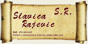 Slavica Rajević vizit kartica